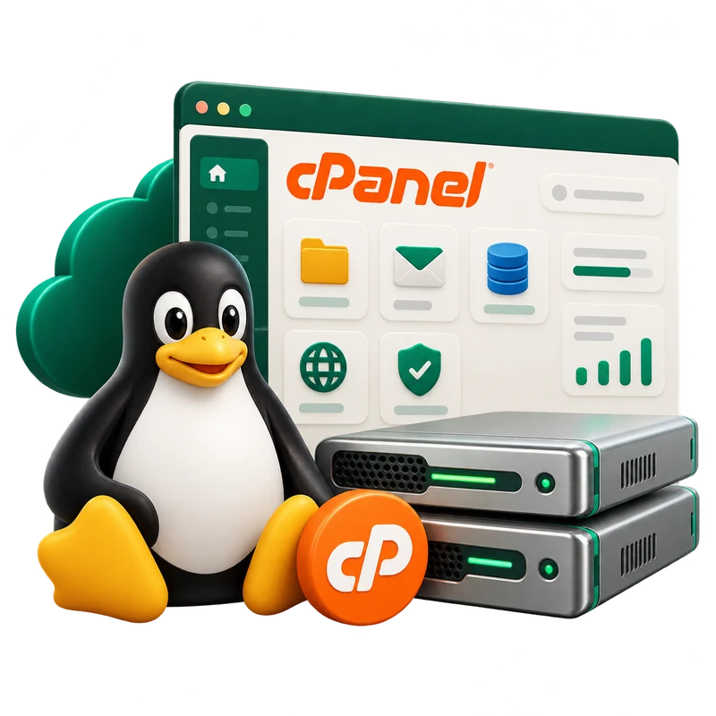تصویر گرافیکی هاست لینوکس، سرور SSD و مدیریت سایت با cPanel